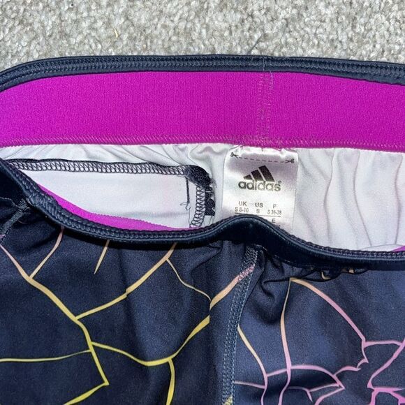 Stretch adidas tech fit track yoga crop leg running jogging pant S (8-10) womens - Picture 3 of 5